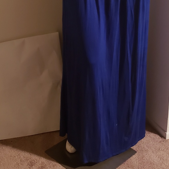 Plus size maxi skirt with elastic waistband - Picture 4 of 5